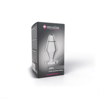 Металева анальна пробка Mystim John для електростимулятора, діаметр 5 см