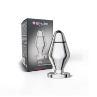 Металева анальна пробка Mystim John для електростимулятора, діаметр 5 см