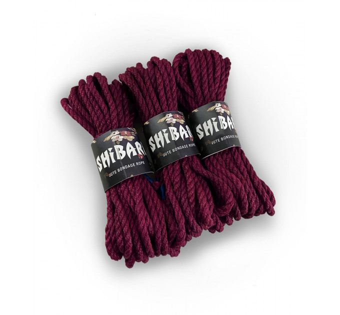 Джутова мотузка для шібарі Feral Feelings Shibari Rope, 8 м фіолетова
