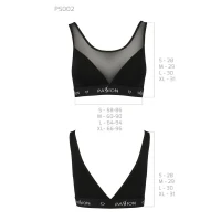 Топ з прозорою вставкою Passion PS002 TOP XL, black — Переглянути зображення 6