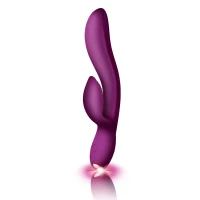 Вібратор-кролик Rocks Off Regala Fuchsia для стимуляції точки А, 2 потужні мотори, LED-підсвічування — Просмотреть изображение 2