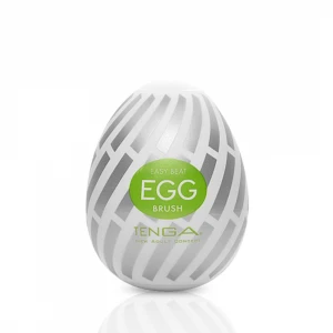 Мастурбатор-яйце Tenga Egg Brush з рельєфом у вигляді великої щетини