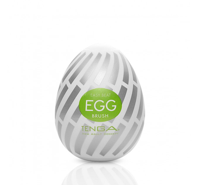 Мастурбатор-яйце Tenga Egg Brush з рельєфом у вигляді великої щетини