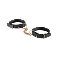 Наручники з екошкіри Bijoux Indiscrets Maze – Thin Handcuffs Black — Переглянути зображення 1
