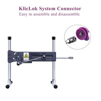 Фалоімітатор 8.2″ з вібрацією для секс-машин Hismith Purple Silicone Dildo with Vibe, KlicLok — Просмотреть изображение 8