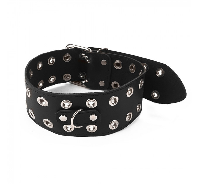 Нашийник Art of Sex - Tessa, натуральна шкіра, колір чорний