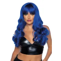 Хвиляста перука Leg Avenue Misfit Long Wavy Wig Blue, довга, реалістичний вигляд, 61 см — Просмотреть изображение 2