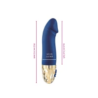 Вібратор Mystim Real Deal Neil Blue, потужний мотор, 8 режимів — Переглянути зображення 4