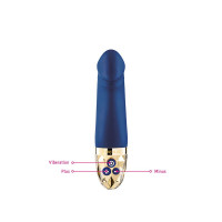 Вибратор Mystim Real Deal Neil Blue, мощный мотор, 8 режимов