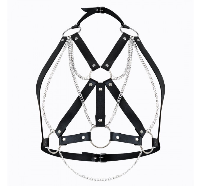 Женская портупея  Art of Sex - Aiden Leather harness, Черная XS-M