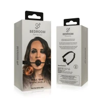 Повітропроникний кляп Bedroom Fantasies: Breathable Silicone Ball Gag, чорний — Переглянути зображення 8