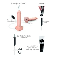 Фалоімітатор, що кінчає Strap-On-Me Squirting Cum Dildo Realistic Flash, діам. 3,9 см, силікон — Переглянути зображення 2