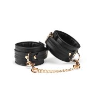 Поножі Liebe Seele Black Organosilicon Anklecuffs, екошкіра — Переглянути зображення 1