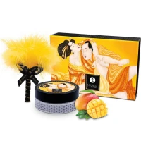 Смачна пудра для оральних пестощів Shunga Body Powder Luscious Mango, 75 г, аромат манго — Просмотреть изображение 1