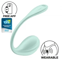 Смарт-віброяйце Satisfyer Smooth Petal Connect App Mint — Переглянути зображення 1