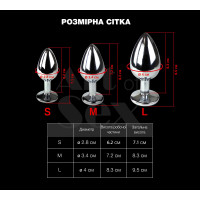 Металлическая анальная пробка S с дьявольским хвостом Art of Sex - Succubus, экокожа, черный/красный