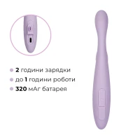 Тонкий кролик-вібратор Svakom Cici+ 2 Lilac, керування зі смартфона, підігрів до 38 °C — Переглянути зображення 8