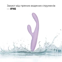 Тонкий кролик-вібратор Svakom Cici+ 2 Lilac, керування зі смартфона, підігрів до 38 °C — Переглянути зображення 9