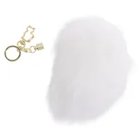 Металева анальна пробка — кролячий хвіст LOCKINK SEVANDA White Bunny-Tail Anal Pear-shape Plug — Переглянути зображення 2