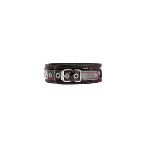 Нашийник із натуральної шкіри Fetish Tentation Premium Patent leather choker, кріпильне кільце