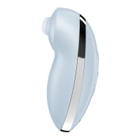Вібростимулятор-пульсатор Satisfyer Tap &amp; Climax 2 Blue, ефект постукування пальцем — Просмотреть изображение 2