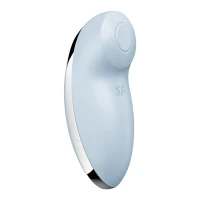 Вібростимулятор-пульсатор Satisfyer Tap &amp; Climax 2 Blue, ефект постукування пальцем — Просмотреть изображение 4