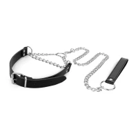 Нашийник з повідцем Bedroom Fantasies: Collar with Chain - Silver — Переглянути зображення 10