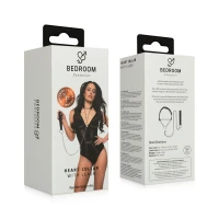 Нашийник з повідцем Bedroom Fantasies: Collar with Chain - Silver — Переглянути зображення 4
