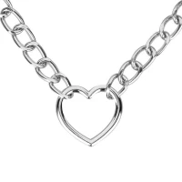 Нашийник з повідцем Bedroom Fantasies: Collar with Chain - Silver — Переглянути зображення 14