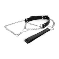 Нашийник з повідцем Bedroom Fantasies: Collar with Chain - Silver — Переглянути зображення 8