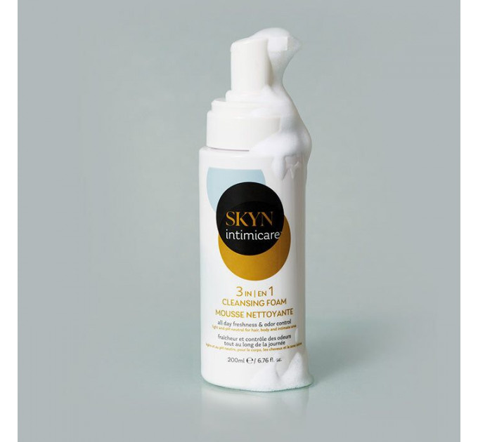 Піна для інтимного догляду SKYN Intimicare 3 in 1 Cleansing Foam 200 мл, освіжальна, нейтральний pH