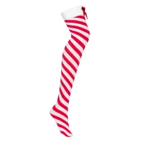 Панчохи Obsessive Kissmas stockings S/M — Переглянути зображення 2