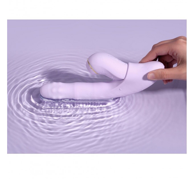 Смарт-вібратор 5в1 Svakom DuoGlow, пульсівний вібратор з намистинами та пульсівний стимулятор, підігрів