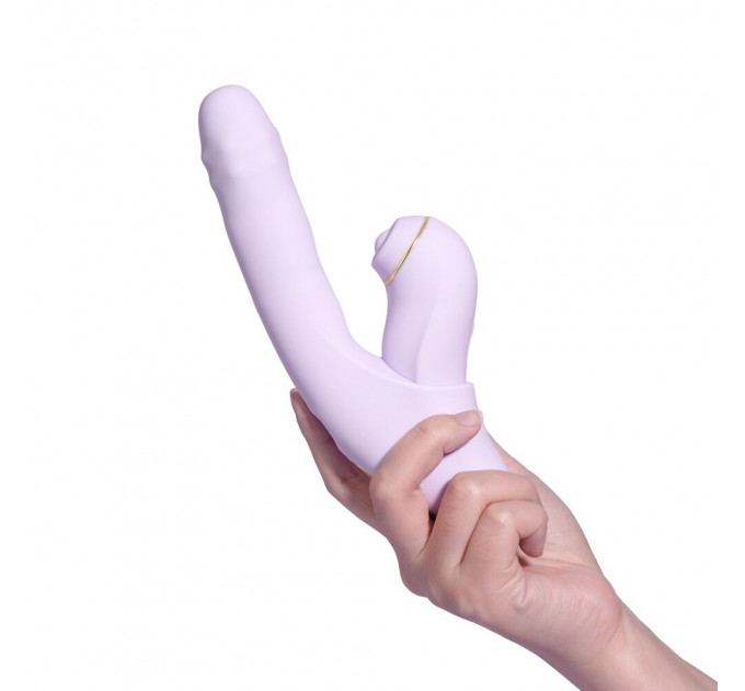 Смарт-вібратор 5в1 Svakom DuoGlow, пульсівний вібратор з намистинами та пульсівний стимулятор, підігрів