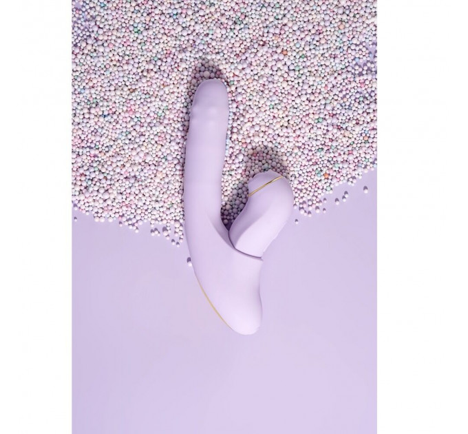 Смарт-вібратор 5в1 Svakom DuoGlow, пульсівний вібратор з намистинами та пульсівний стимулятор, підігрів