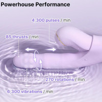 Смарт-вибратор 5в1 Svakom DuoGlow, пульсирующий вибратор с бусинами и пульсирующий стимулятор, подогрев — Просмотреть изображение 9