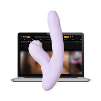 Смарт-вибратор 5в1 Svakom DuoGlow, пульсирующий вибратор с бусинами и пульсирующий стимулятор, подогрев — Просмотреть изображение 13