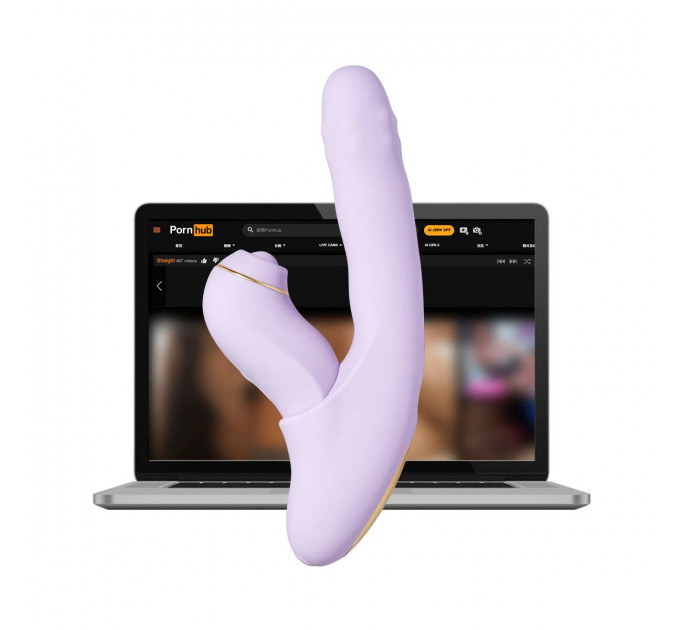 Смарт-вібратор 5в1 Svakom DuoGlow, пульсівний вібратор з намистинами та пульсівний стимулятор, підігрів