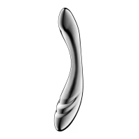 Металевий дилдо Satisfyer Pure Gravity 3, двосторонній, можна нагрівати й охолоджувати, дуже важкий — Просмотреть изображение 2