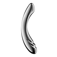 Металевий дилдо Satisfyer Pure Gravity 3, двосторонній, можна нагрівати й охолоджувати, дуже важкий — Просмотреть изображение 1