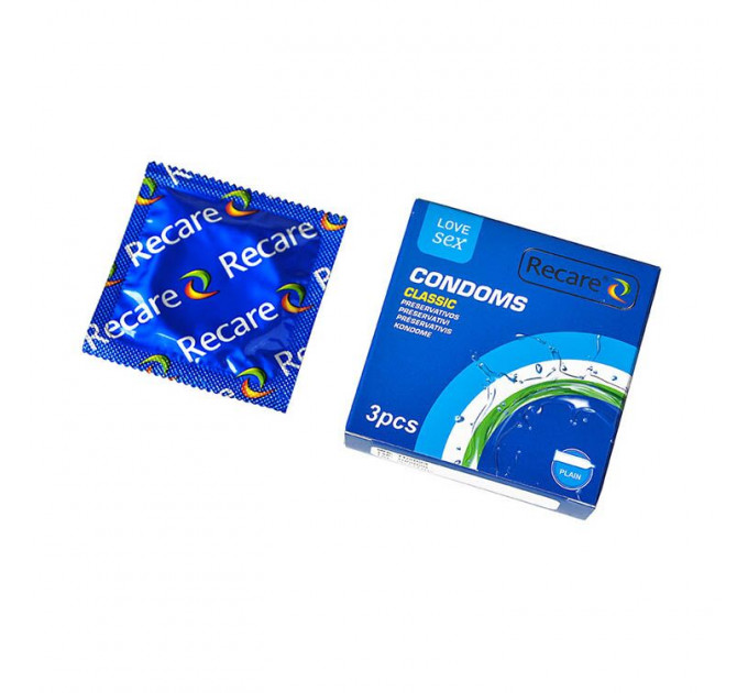 Презервативи Recare Classic Condoms 3 шт, класичні