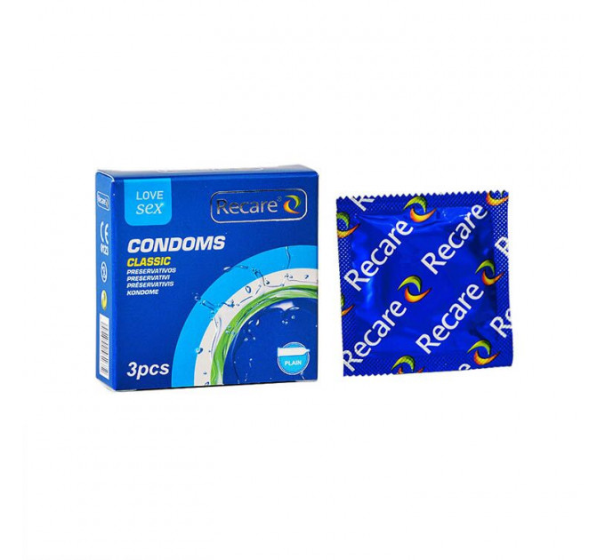 Презервативи Recare Classic Condoms 3 шт, класичні