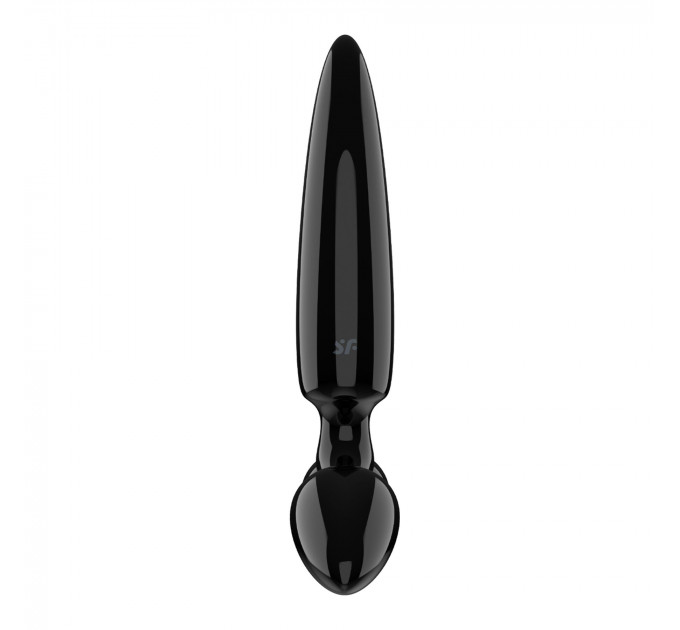 Тристоронній скляний дилдо Satisfyer Triple Crystal 1 Black