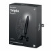 Тристоронній скляний дилдо Satisfyer Triple Crystal 1 Black