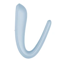 Вібратор для пар Satisfyer Double Classic Light Blue з одним моторчиком — Переглянути зображення 3