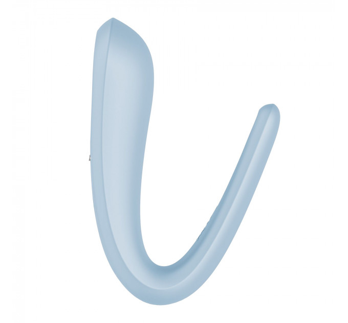 Вібратор для пар Satisfyer Double Classic Light Blue з одним моторчиком