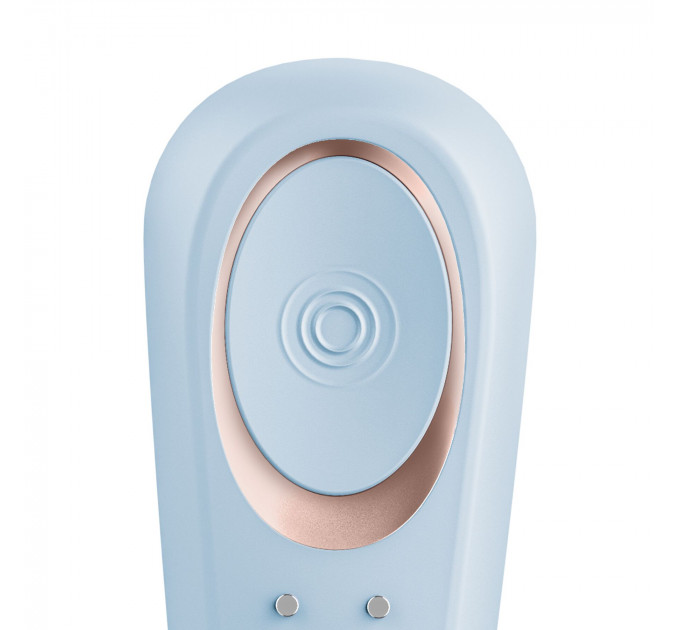 Вібратор для пар Satisfyer Double Classic Light Blue з одним моторчиком