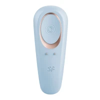 Вібратор для пар Satisfyer Double Classic Light Blue з одним моторчиком — Переглянути зображення 4