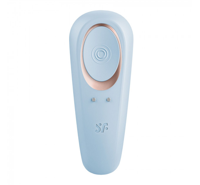 Вібратор для пар Satisfyer Double Classic Light Blue з одним моторчиком