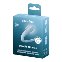 Вібратор для пар Satisfyer Double Classic Light Blue з одним моторчиком — Переглянути зображення 7